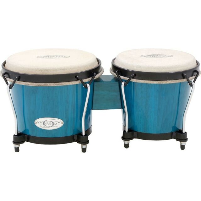 Toca Synergy Wood Bongos – Bongo Blue