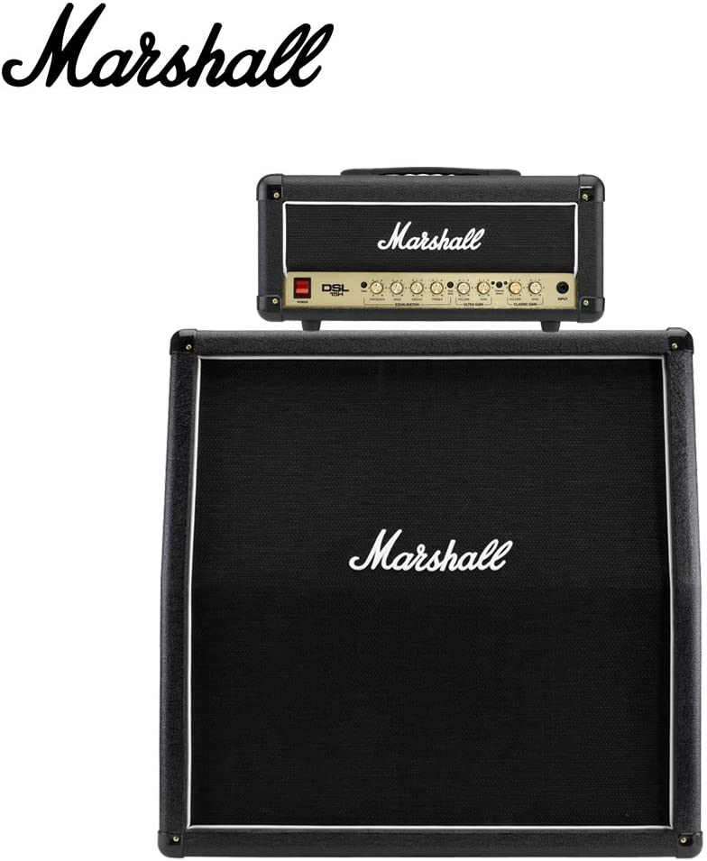 Marshall DSL15H 15W All-Tube Guitar Amp Head & MX412A Guitar Speaker Cabinet