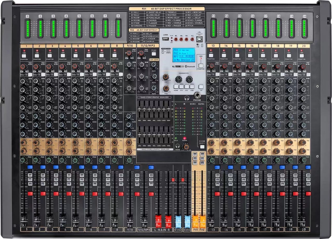 Radiosharke TFB 20 Channels semi Digital Mixer