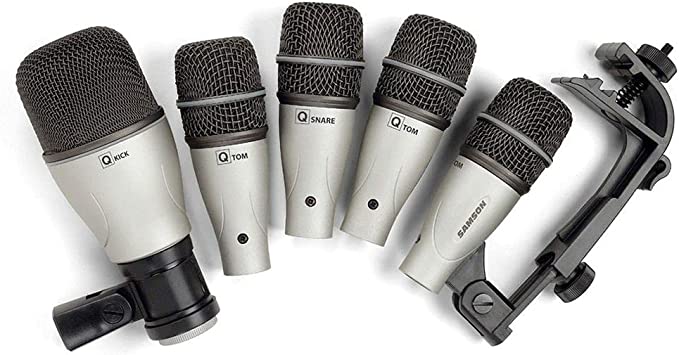 SAMSON 5 PIECE KIT DRUM MICROPHONE SET