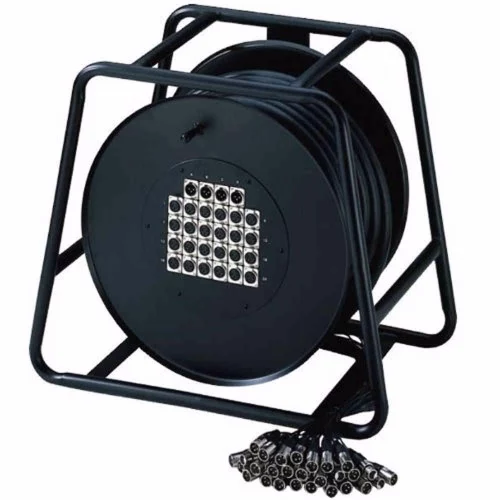 24-Channel Audio Link Rim Cable Box Reel – 50m