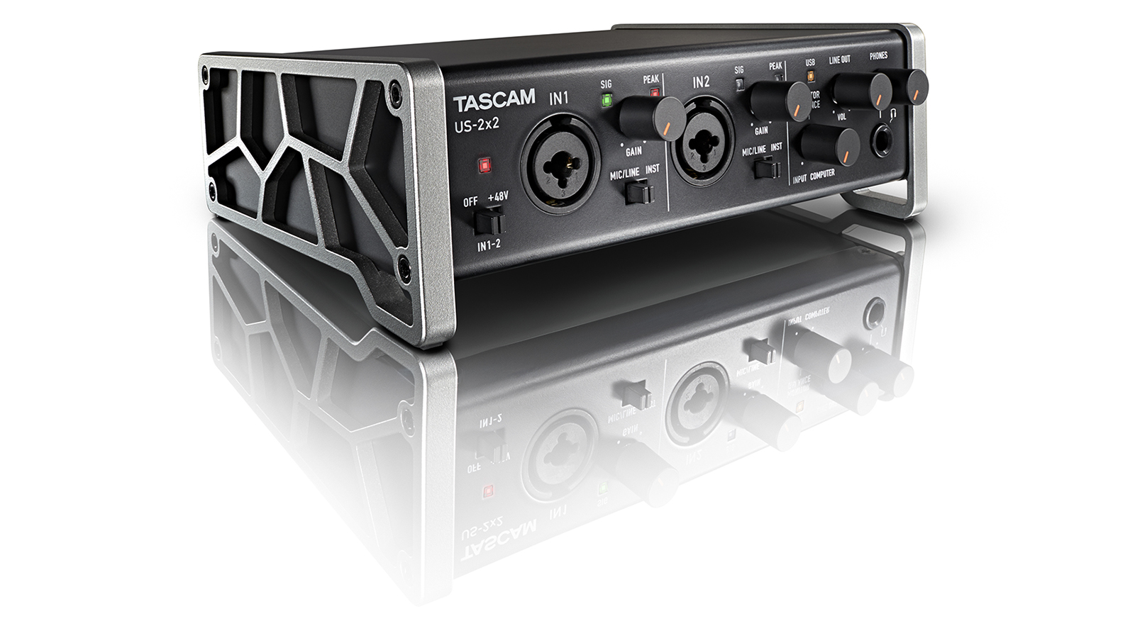 TASCAM USB Audio / MIDI Interface  US-2×2