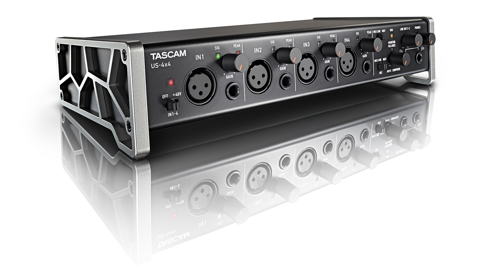 TASCAM  US-4×4 HR USB Audio / MIDI Interface