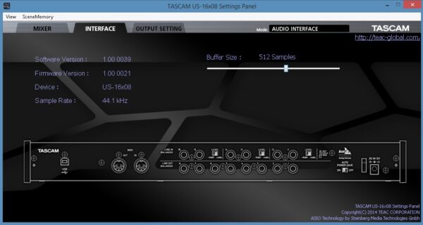 TASCAM US-16x08 USB Audio / MIDI Interface 16-input Audio Interface for Mac, Windows and iPad - Image 7