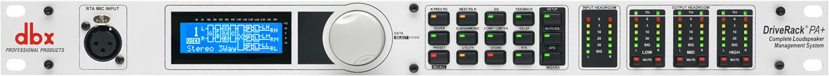 DBX DRIVE RACK PA+ System management